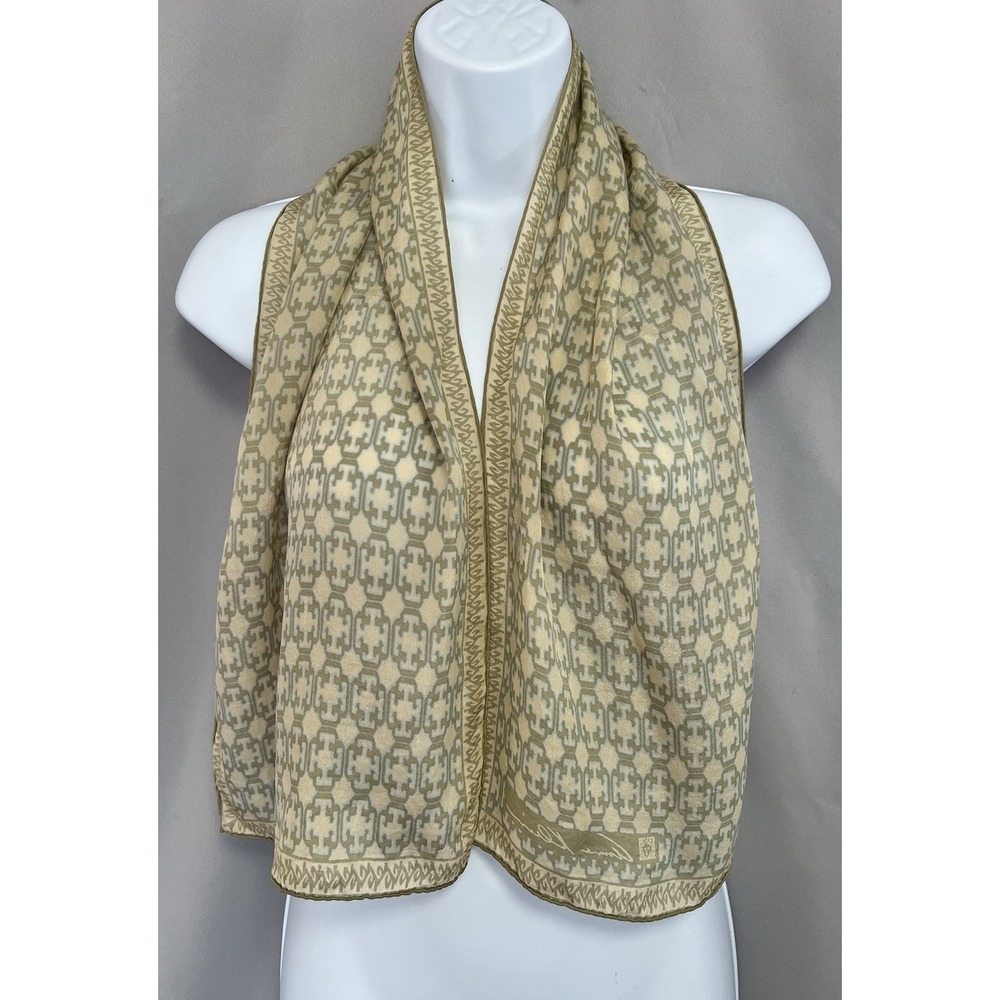 Anne Klein‎ Scarf Silk Women's Rectangle Geometric